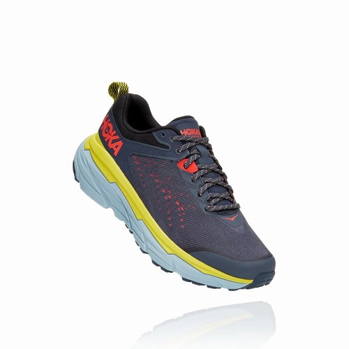 Hoka One One CHALLENGER ATR 6 Trail Running Shoes For Men India Black/Green/Orange IN-3297